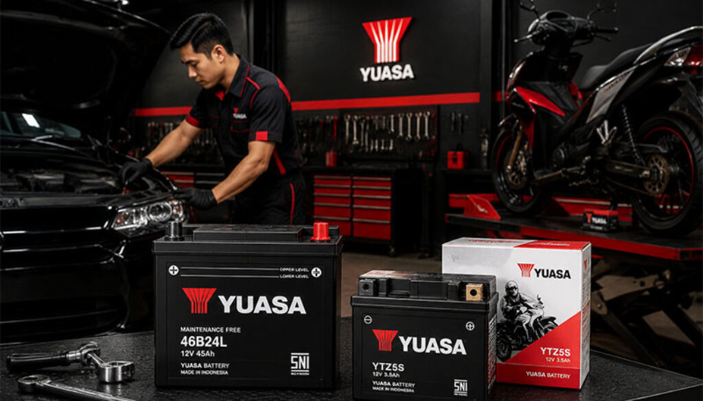 Aki Yuasa Solusi Andal untuk Mobil dan Motor(1)